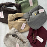 Ilyse | Geflochtene Mini-Tasche aus Wildleder