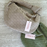 Ilyse | Geflochtene Mini-Tasche aus Wildleder