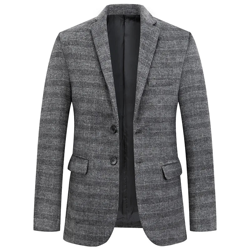Ryan | Eleganter Herrenblazer in Grau und Khaki – Stilvoll und Vielseitig