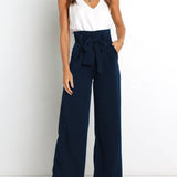 Gudrun | Elegante Stoffhose mit Schleife