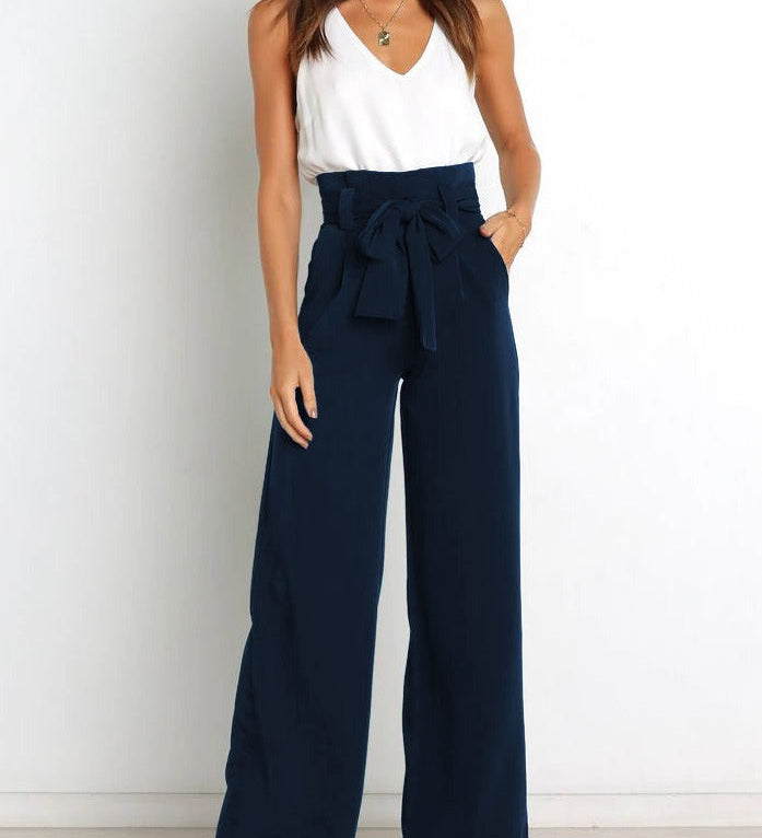 Gudrun | Elegante Stoffhose mit Schleife