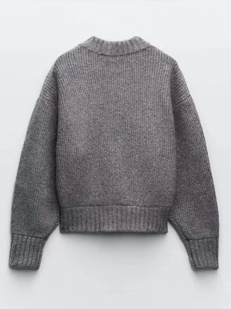 Mia | Strickjacke mit Langarm und Reißverschluss Zendoo.de