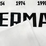 T-Shirt Deutschland Fußball - Retro Fan-Shirt 4 Sterne WM - Rundhals Kurzarm