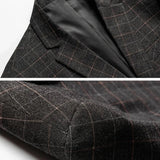 Gianni | Schwarzer Karo-Blazer