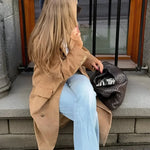 Elena | Suede Trenchcoat Zendoo.de