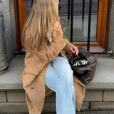 Elena | Suede Trenchcoat Zendoo.de