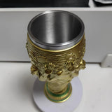 Fußball Trophäe Deko - Goldener Fan Pokal - Fußball Fan Geschenk
