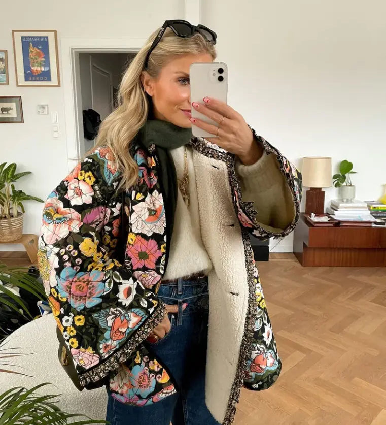 Flora | Blumenmuster Jacke von Rosalie Zendoo.de