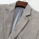 Valerio | Eleganter Herrenblazer in Blau, Grau und Beige