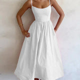 Romantisches A-Linien Kleid in Rosa – Ärmellos & figurbetont mit Vintage-Flair