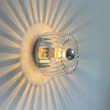 Design Glas Wandleuchte – Moderne Wandlampe mit Strahlen-Effekt