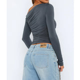 Käthe | Schickes Twisted Long Sleeve Top für Frauen