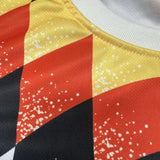 T-Shirt Deutschland Fußball - Retro Fan-Shirt 4 Sterne WM - Rundhals Kurzarm
