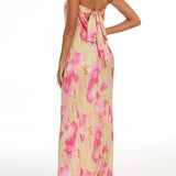 Theresia | Blumendruck Bandeau Maxikleid - stilvoll & feminin