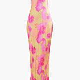 Theresia | Blumendruck Bandeau Maxikleid - stilvoll & feminin