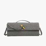 Finja | Geflochtene Clutch aus Kunstleder