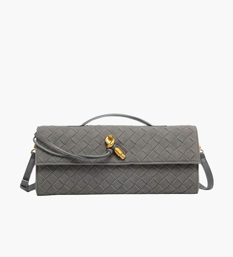 Finja | Geflochtene Clutch aus Kunstleder