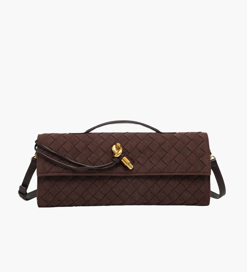 Finja | Geflochtene Clutch aus Kunstleder