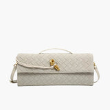 Finja | Geflochtene Clutch aus Kunstleder