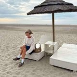 Pullover Damen Oversize Strickpullover Herbst Winter Casual Streetwear