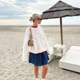 Damen Strickpullover – Oversize Pullover mit Strickmuster für stilvolle Outfits