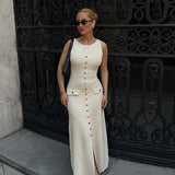 Zeitloses Fließendes Maxikleid In Voller Länge Für Frauen