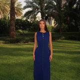 Zeitloses Fließendes Maxikleid In Voller Länge Für Frauen