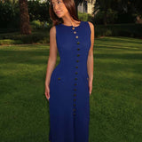 Zeitloses Fließendes Maxikleid In Voller Länge Für Frauen