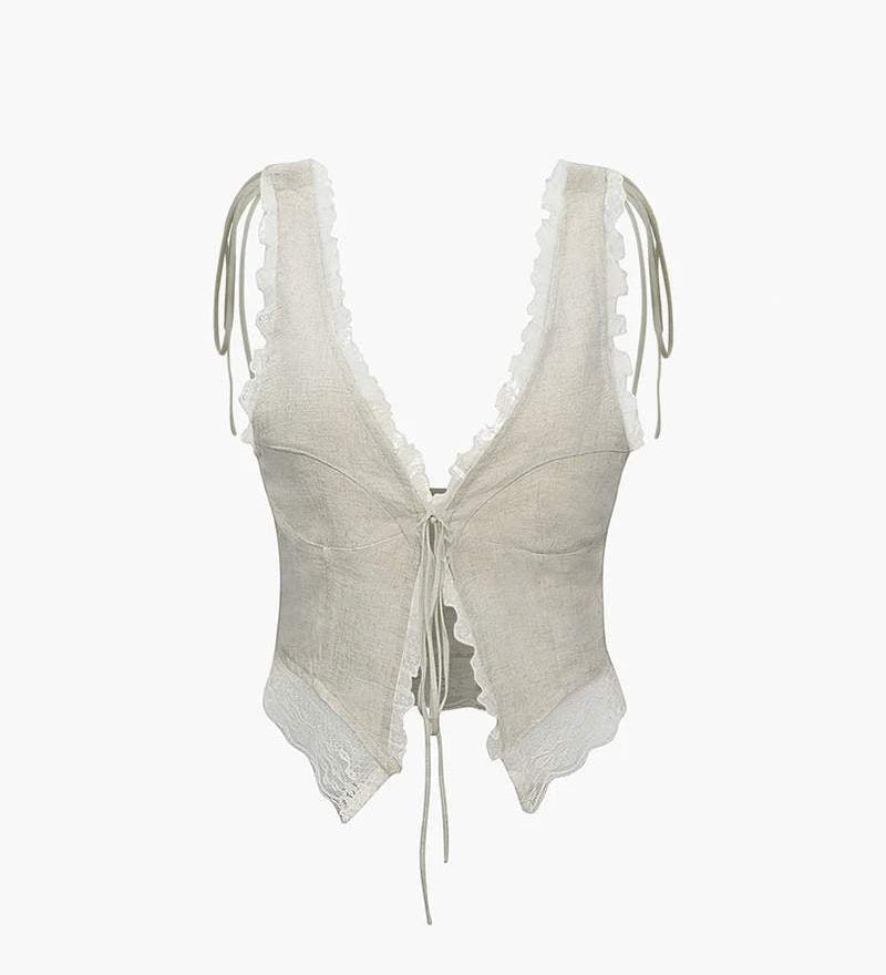 Emily | Spitzen-Crop-Top