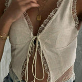 Emily | Spitzen-Crop-Top