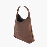 Olga | Minimalistische Schultertasche aus Wildleder