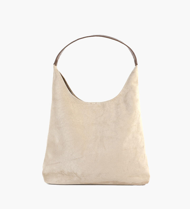 Olga | Minimalistische Schultertasche aus Wildleder