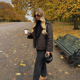 Kiara | Stilvolle Jacke mit Kunstleder- und Fleece-Details