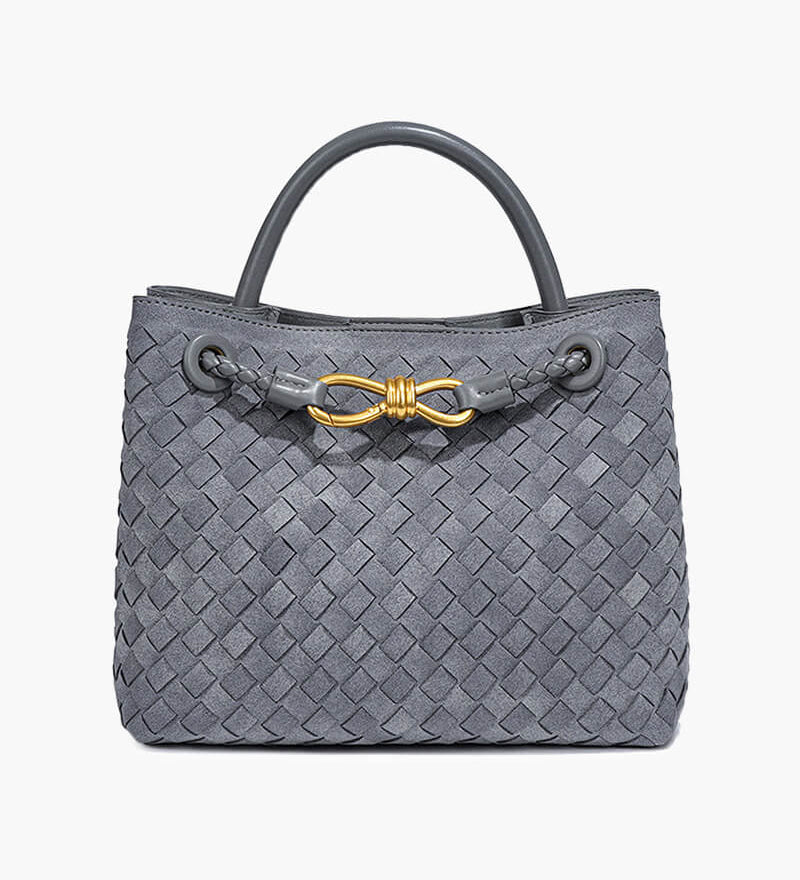 Frauke | Geflochtene Damen-Tasche aus Wildleder