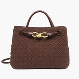 Frauke | Geflochtene Damen-Tasche aus Wildleder