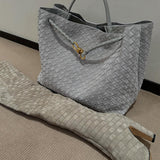 Frauke | Geflochtene Damen-Tasche aus Wildleder