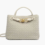 Frauke | Geflochtene Damen-Tasche aus Wildleder