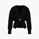 Norina | Strickcardigan mit auffälligem Knopf