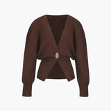 Norina | Strickcardigan mit auffälligem Knopf