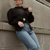 Norina | Strickcardigan mit auffälligem Knopf