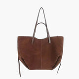 Pauline | Geräumige Damen-Shopper-Tasche aus Wildleder