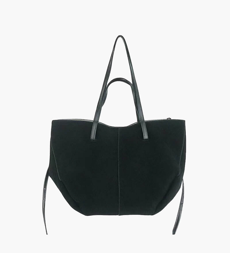 Pauline | Geräumige Damen-Shopper-Tasche aus Wildleder