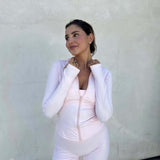 Damen Sportjacke – Leichte Fitnessjacke mit Reißverschluss