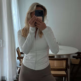 Damen Sportjacke – Leichte Fitnessjacke mit Reißverschluss