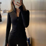 Damen Sportjacke – Leichte Fitnessjacke mit Reißverschluss