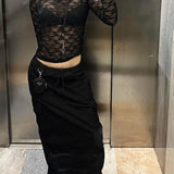 Selina | Langarm-Spitzenoberteil