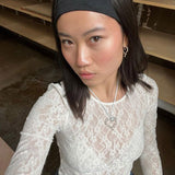 Selina | Langarm-Spitzenoberteil