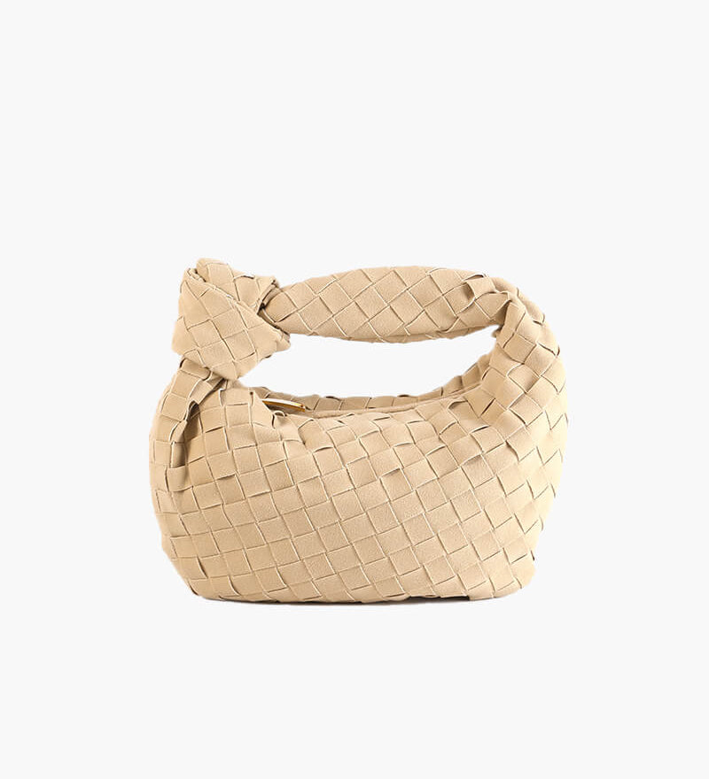 Ilyse | Geflochtene Mini-Tasche aus Wildleder