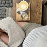 Ilyse | Geflochtene Mini-Tasche aus Wildleder