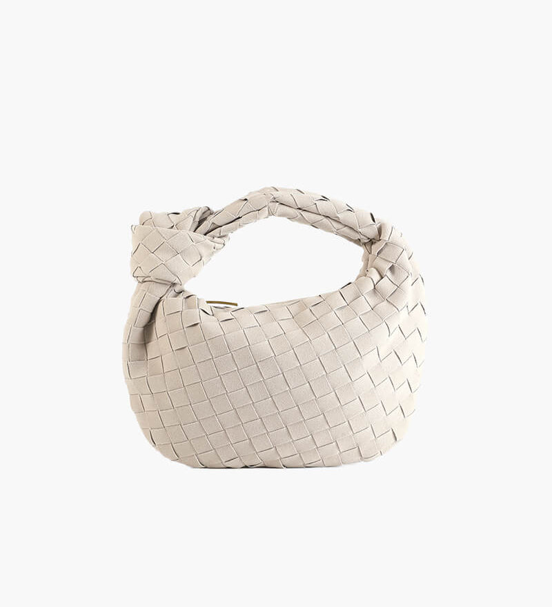 Ilyse | Geflochtene Mini-Tasche aus Wildleder